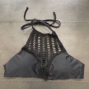 LA Hearts Crochet Bikini Top